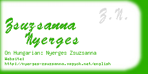 zsuzsanna nyerges business card